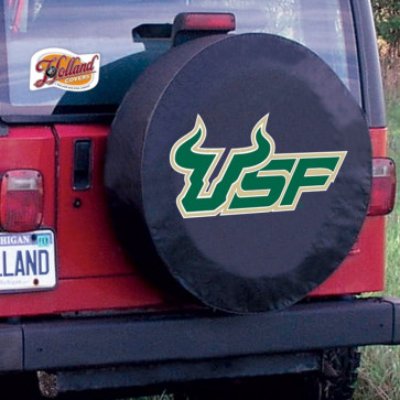 University of South Florida Logo Tire Cover - Black