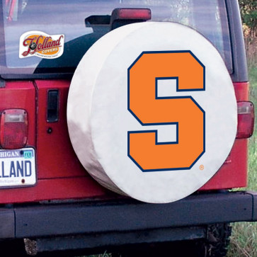 Syracuse University Logo Tire Cover - White