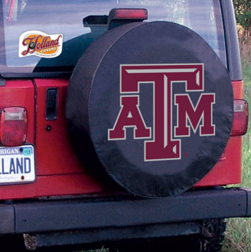 Texas A&M Logo Tire Cover - Black