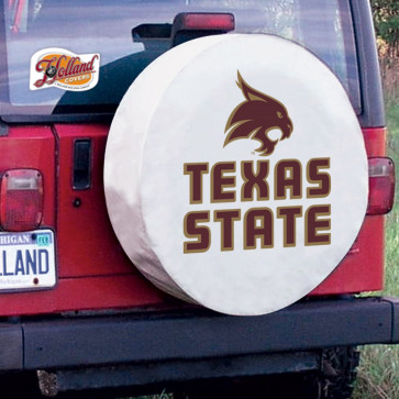 Texas State Tire Cover White