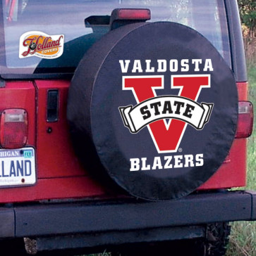 Valdosta State University Logo Tire Cover -  Black