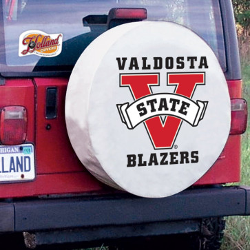Valdosta State University Logo Tire Cover -  White