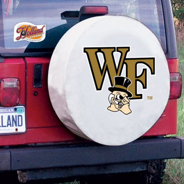 Wake Forest Logo Tire Cover - White
