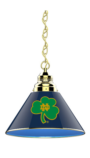 University of Notre Dame - Shamrock Logo Pendant Light