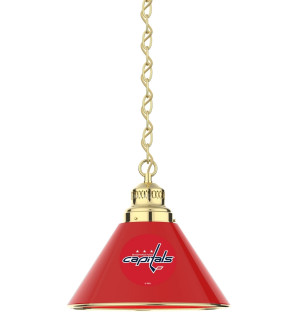 Washington Capitals Logo Single Pendant Light with Brass Finish