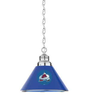 Colorado Avalanche Logo Single Pendant Light with Chrome Finish