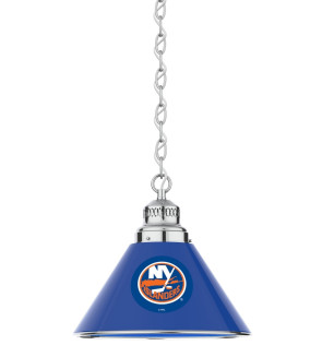 New York Islanders Logo Single Pendant Light with Chrome Finish