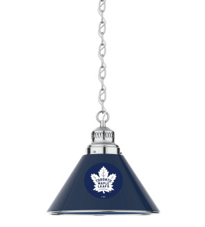 Toronto Maple Leafs Logo Single Pendant Light with Chrome Finish