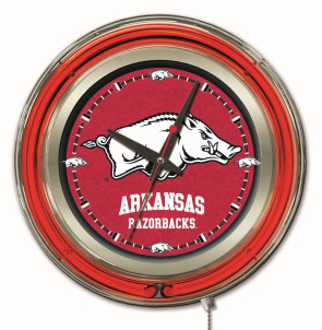 Arkansas 15 Inch Neon Clock