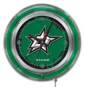 Dallas Stars Logo neon Clock 15 inch
