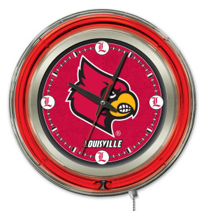 Louisville 15 Inch Neon Clock 