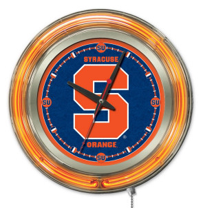 15" Neon Syracuse University Logo Clock