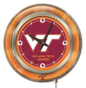 Virginia Tech 15 Inch Neon Clock