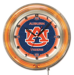 Auburn 19 Inch Neon Clock