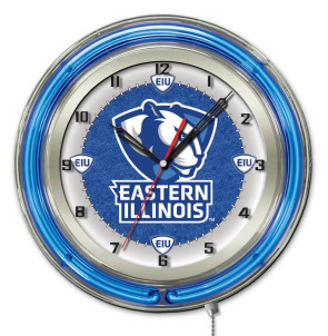 Eastern Illinois 19 Inch Neon Clock