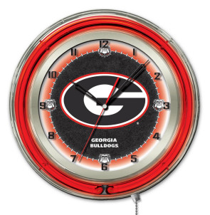 Georgia G 19 Inch Neon Clock