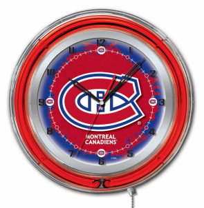 Montreal Canadiens Logo Neon Clock 19 inch