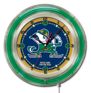 Notre Dame Fighting Irish 19 inch Neon Clock
