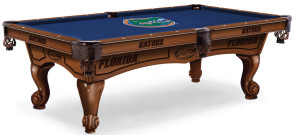 University of Florida Gators Pool Table With Logo Cloth