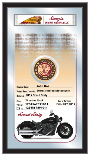 Indian Motorcycle VIN Mirror