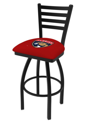 Florida Panthers Logo L014 Ladder Back bar Stool