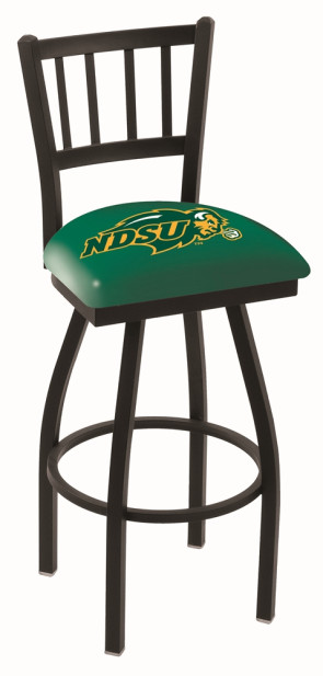L018 North Dakota State Logo Bar Stool - Green
