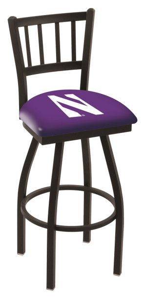 L018 Northwestern University Logo Bar Stool