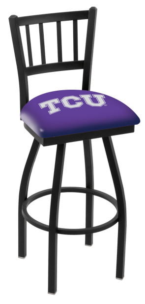 L018 Texas Christian University Logo Bar Stool