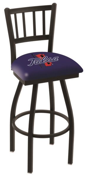 L018 University of Tulsa Logo Bar Stool