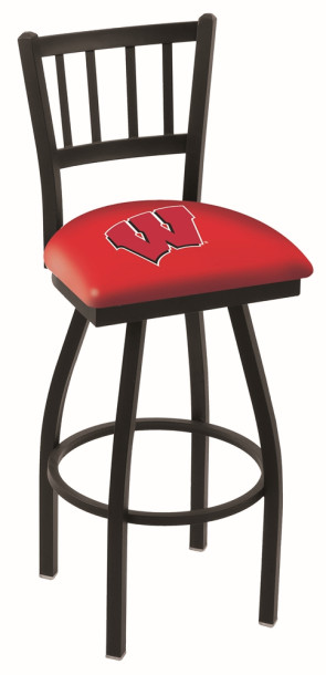L018 University of Wisconsin - W Block	Logo Bar Stool