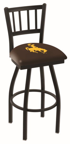 L018 University of Wyoming Logo Bar Stool