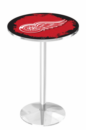 Detroit Red Wings Logo Design 1 L214 Pub Table