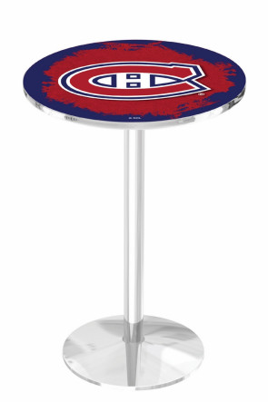 Montreal Canadiens Logo Design 1 L214 Pub Table