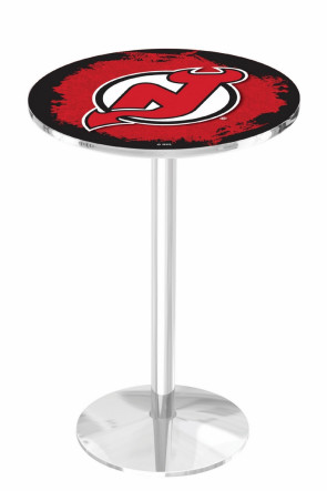 New Jersey Devils Logo Design 1 L214 Pub Table