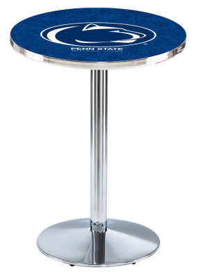 Penn State Chrome L214 Logo Pub Table
