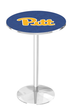 University of Pittsburgh Chrome L214 Logo Pub Table