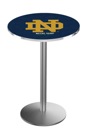 Notre Dame Fighting Irish L214 Stainless Steel Pub Table