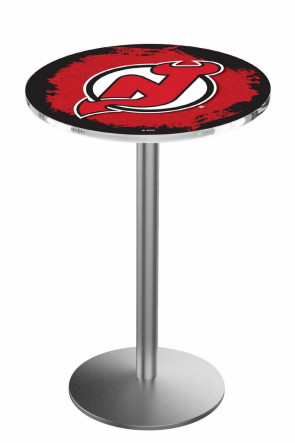 New Jersey Devils Logo Design 1 L214 Pub Table