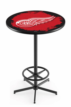 Detroit Red Wings Logo Design 1 L216 Pub Table
