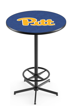 University of Pittsburgh Black L216 Logo Pub Table