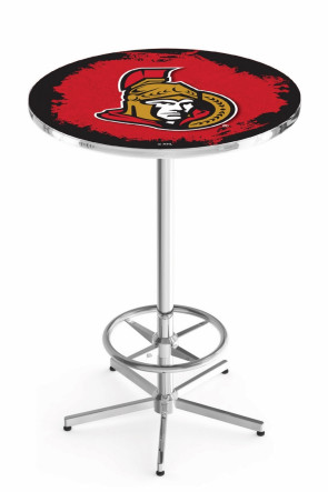 Ottawa Senators Logo Design 1 L216 Pub Table