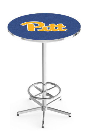 University of Pittsburgh Chrome L216 Logo Pub Table