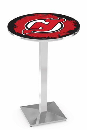 New Jersey Devils Logo Design 1 L217 Pub Table