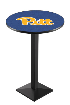 University of Pittsburgh Black L217 Logo Pub Table