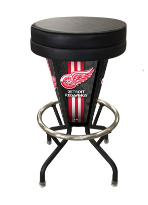 Detroit Red Wings Logo LED Bar Stool