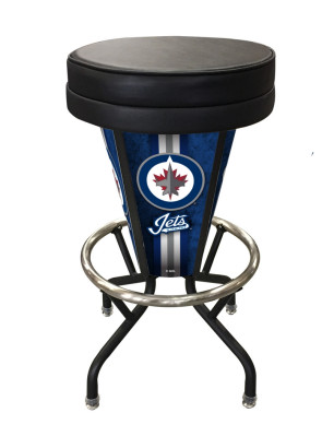 Winnipeg Jets Logo LED Bar Stool