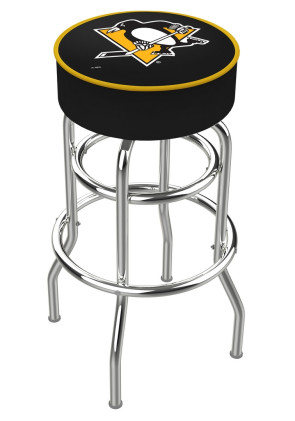 Pittsburgh Penguins Logo L7C1 Backless Bar Stool