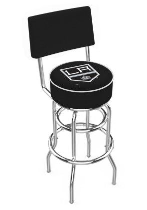 Los Angeles Kings Logo L7C4 Bar Stool with Back Rest