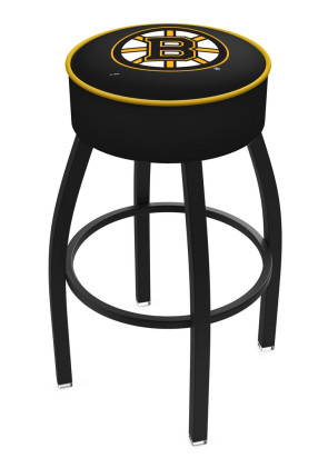 Boston Bruins Logo L8B1 Backless Bar Stool