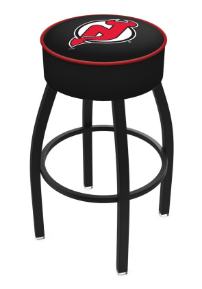 New Jersey Devils Logo L8B1 Backless Bar Stool